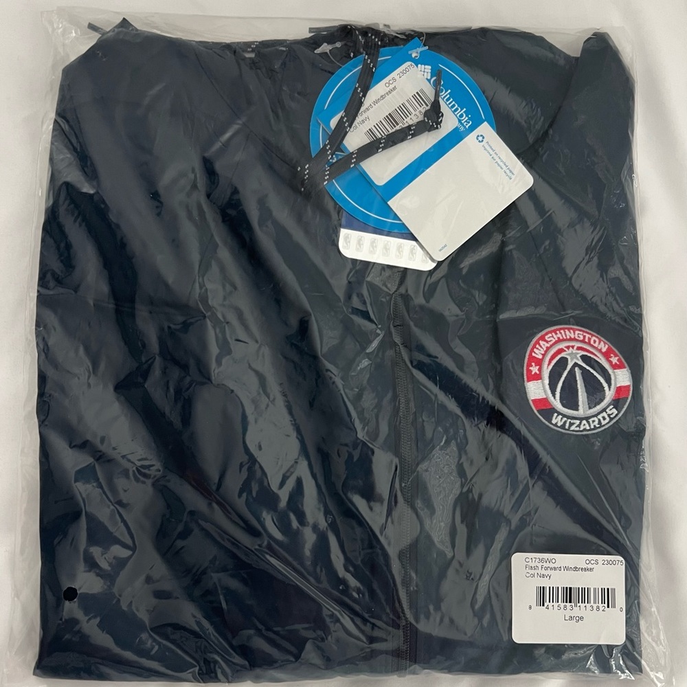 Women's Washington Wizards Columbia Windbreaker Full-Zip Jacket - Size Large - Picture 2 of 4
